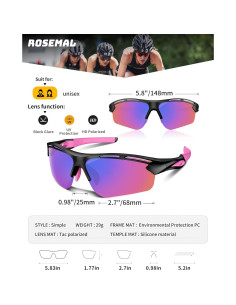 Gafas de sol deportivas Rosemal 7253 polarizadas UV400 2