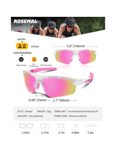 Gafas de sol deportivas Rosemal 7253 polarizadas UV400 2