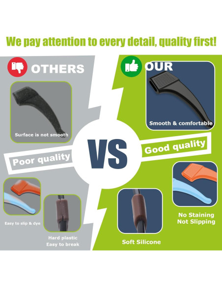 Ganchos de oreja antideslizantes SMARTTOP 16 pares silicona