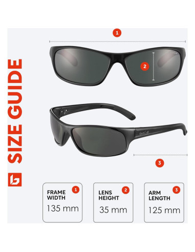 Gafas de Sol Bollé Anaconda 64mm Polarizadas + Kit iWear