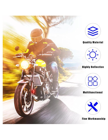 2 Reflectores de Motocicleta Dickno Rojo Redondo 5.6 cm