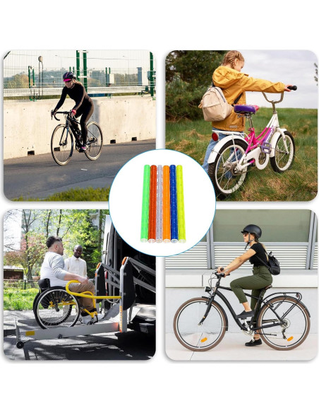 72 Piezas Reflectores de Radios de Bicicleta KALIONE 7.5 cm