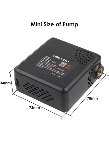 Mini Bomba de Aire Eléctrica LISIXLIUYI 150 PSI Portátil