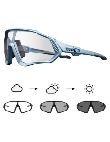 Gafas de Ciclismo KAPVOE Fotoquímicas UV400 para Adultos