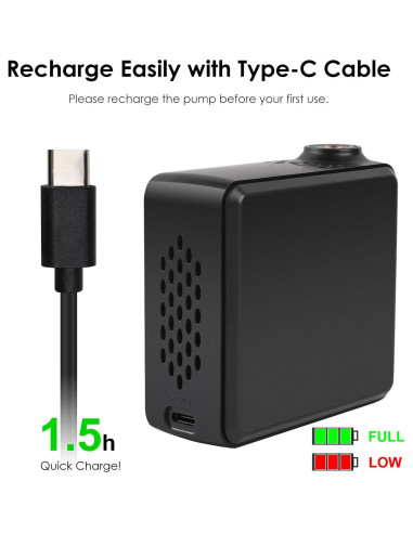 Mini Bomba de Aire Eléctrica LISIXLIUYI 150 PSI Portátil