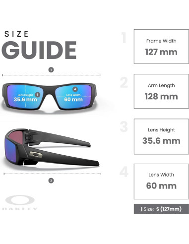 Gafas de sol Oakley Gascan para hombres + Correa + Kit iWear