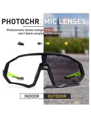 Gafas de Ciclismo KAPVOE Fotoquímicas UV400 para MTB