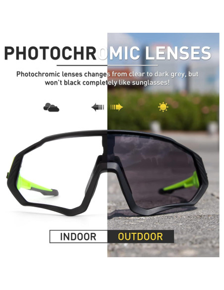 Gafas de Ciclismo KAPVOE Fotoquímicas UV400 para MTB