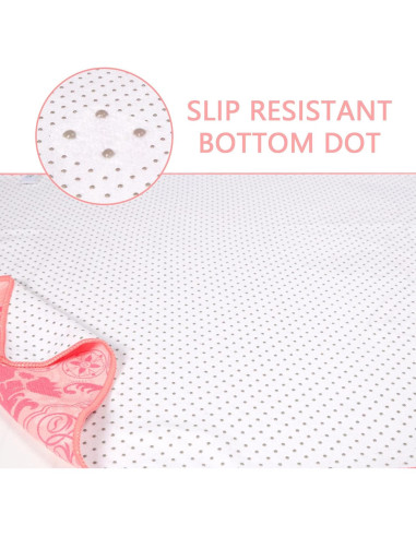 Toalla de Yoga Antideslizante Keemi 185x64cm Mandala Rosa