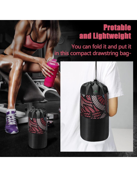 Toalla de Yoga Antideslizante Keemi 185x64cm Mandala Rosa