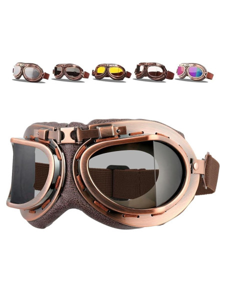 Gafas de Moto DREAMIZER Vintage con Protección UV - Plegables