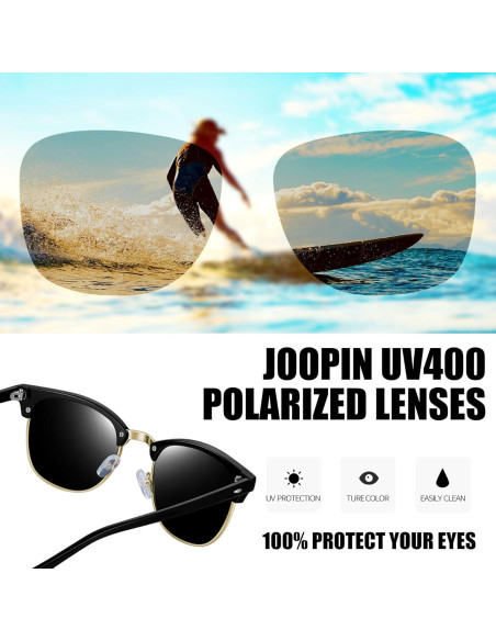 Gafas de sol Joopin unisex polarizadas UV400 medio marco