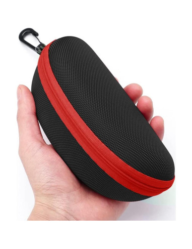 Estuche Duro para Gafas de Sol y Lectura 3 Piezas Rojo