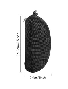 Estuche rígido para gafas de sol 3 piezas Plateado 2