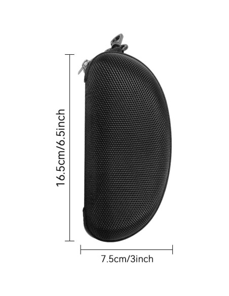 Estuche rígido para gafas de sol 3 piezas Plateado