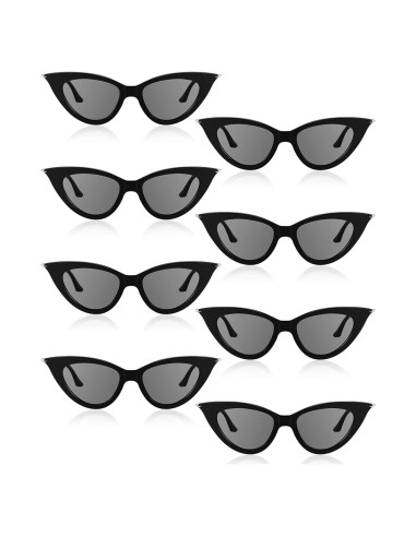Gafas de Sol Ojo de Gato Leinuosen 8 Pares Vintage Mujeres