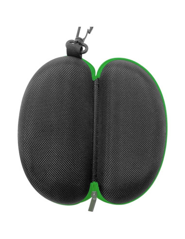 Estuche de Gafas Duro EVA Verde 3 Piezas con Cremallera