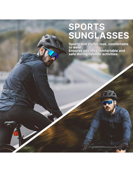 Gafas de Ciclismo Polarizadas YOZISS Cg9033b-b UV400