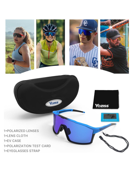 Gafas de Ciclismo Polarizadas YOZISS Cg9033b-b UV400