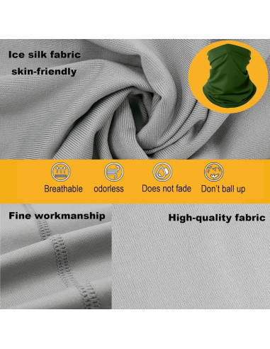 Gafas de Motocicleta LJDJ con Balaclava UV Verde Oscuro