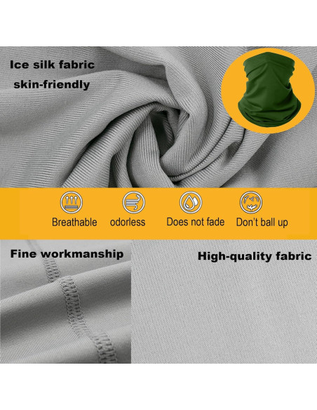 Gafas de Motocicleta LJDJ con Balaclava UV Verde Oscuro