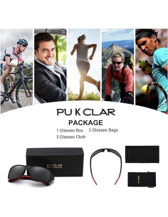 Gafas de sol deportivas PUKCLAR polarizadas UV400 63mm 2
