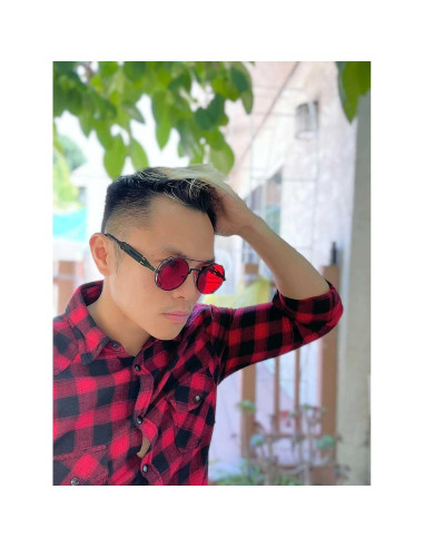 Gafas de sol Karsaer Steampunk Redondas Metal Océano