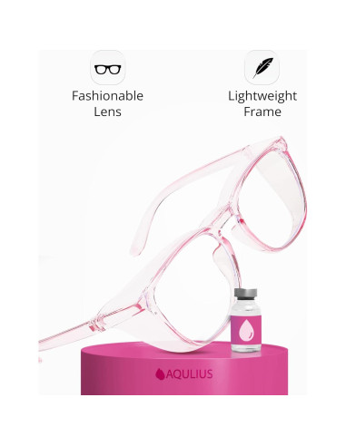 Gafas de Seguridad Aqulius 2 Pack Elegantes Rosa Anti-rayones