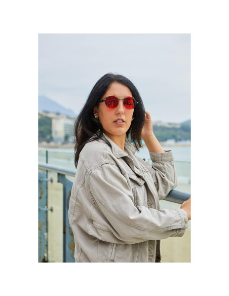 Gafas de sol Karsaer Steampunk Redondas Metal Océano