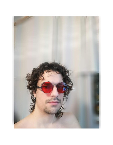 Gafas de sol Karsaer Steampunk Redondas Metal Océano