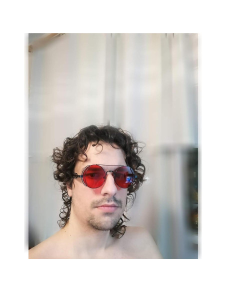 Gafas de sol Karsaer Steampunk Redondas Metal Océano