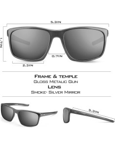 Gafas de sol polarizadas KastKing Toccoa unisex UV 102% 2