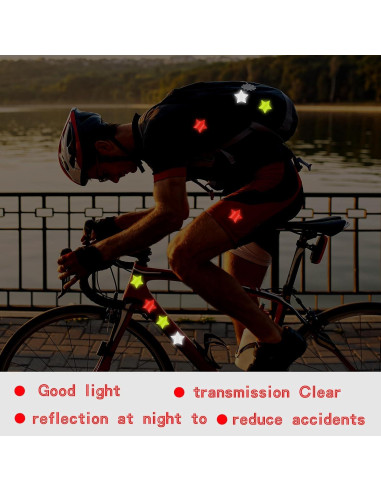 30 Calcomanías Reflectantes Estrella Abeillo - 6 cm