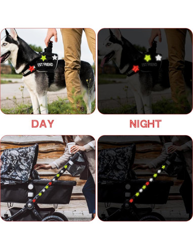 30 Calcomanías Reflectantes Estrella Abeillo - 6 cm