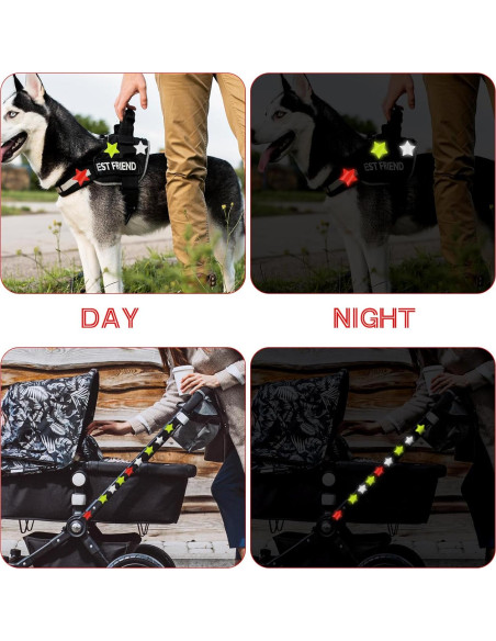 30 Calcomanías Reflectantes Estrella Abeillo - 6 cm