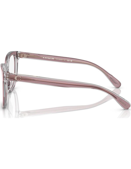 Montura de Gafas Coach HC6225U Rosa Transparente 52mm
