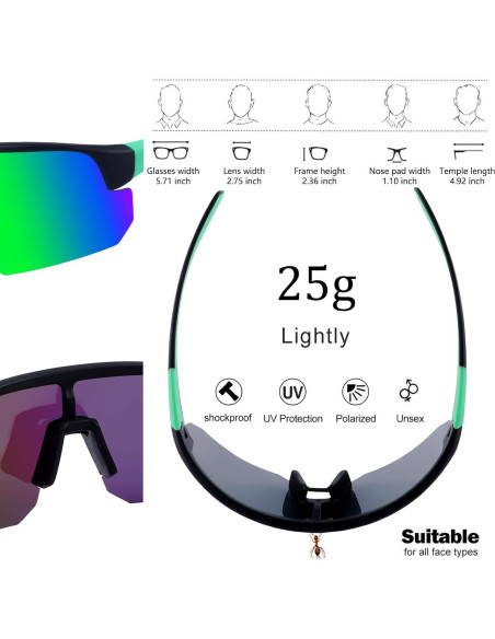 Gafas de sol polarizadas BangLong Jo578 UV400 unisex