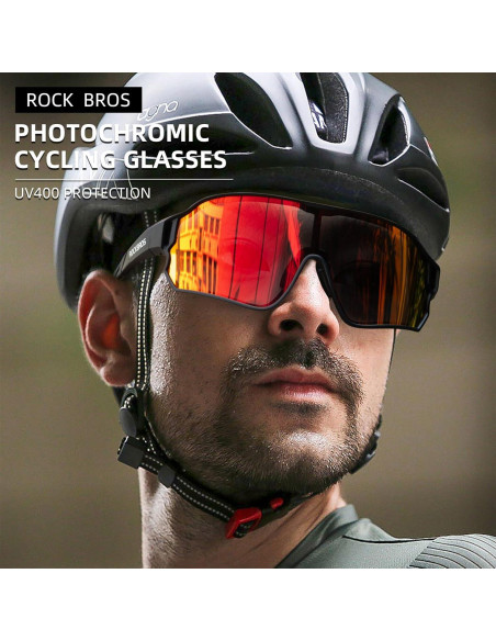 Gafas de sol fotocromáticas ROCKBROS para ciclismo UV400