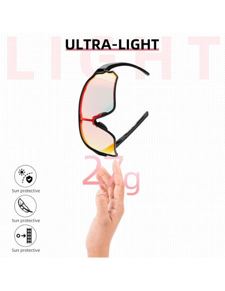 Gafas de sol fotocromáticas ROCKBROS para ciclismo UV400