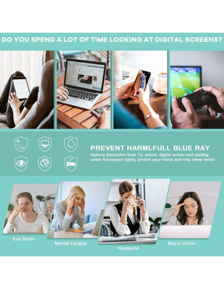 Gafas Anti Luz Azul Gaoye Montura Rosa Lente Transparente