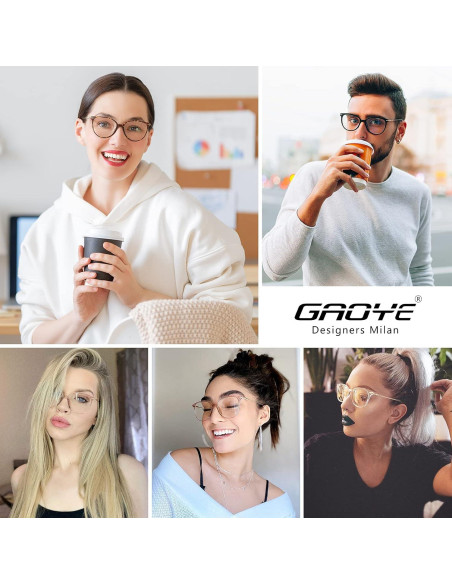 Gafas Anti Luz Azul Gaoye Montura Rosa Lente Transparente