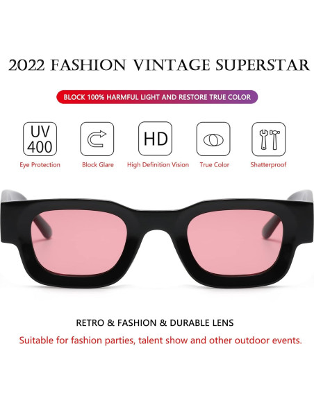 Gafas de Sol Polarizadas AIEYEZO Rectangulares Unisex 44mm