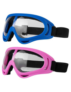 Gafas de Motocicleta LJDJ con Lentes Claras y UV400