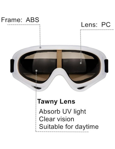 Gafas de Motocicleta LJDJ - Juego de 2 - Anti-UV