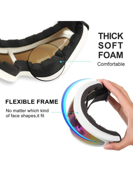 Gafas de Motocicleta LJDJ - Paquete de 2 - Anti-UV