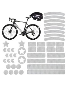 42 Calcomanías Reflectantes Hsathoac para Bicicleta y Casco