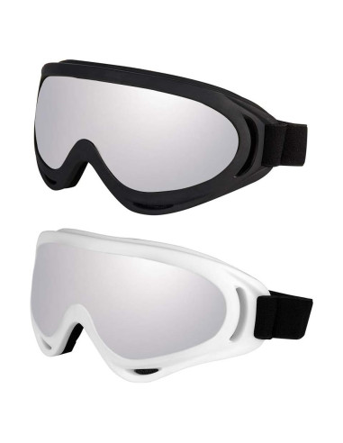 Gafas de Motocicleta LJDJ - Paquete de 2 - Anti-UV