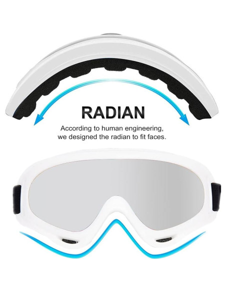 Gafas de Motocicleta LJDJ - Paquete de 2 - Anti-UV