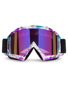 Gafas de Motocross 4-FQ HB-306 Camuflaje Rosa UV 100%