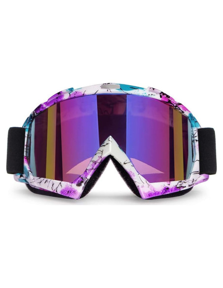 Gafas de Motocross 4-FQ HB-306 Camuflaje Rosa UV 100%